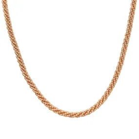 10K ROSE GOLD 4.61MM MOON LASER CHAIN AVAILABLE IN SIZES 18"-26"