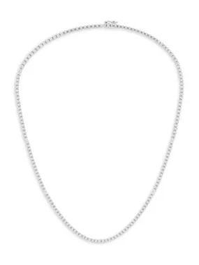 14K W Gold 4.96ctw H/VS1 Lab Created Diamond Tennis Necklace