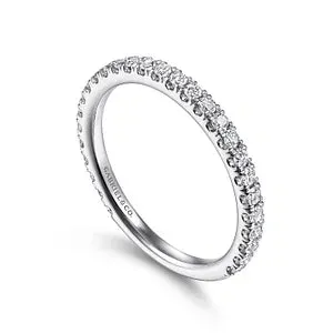 14K White Gold Stackable Diamond Ring