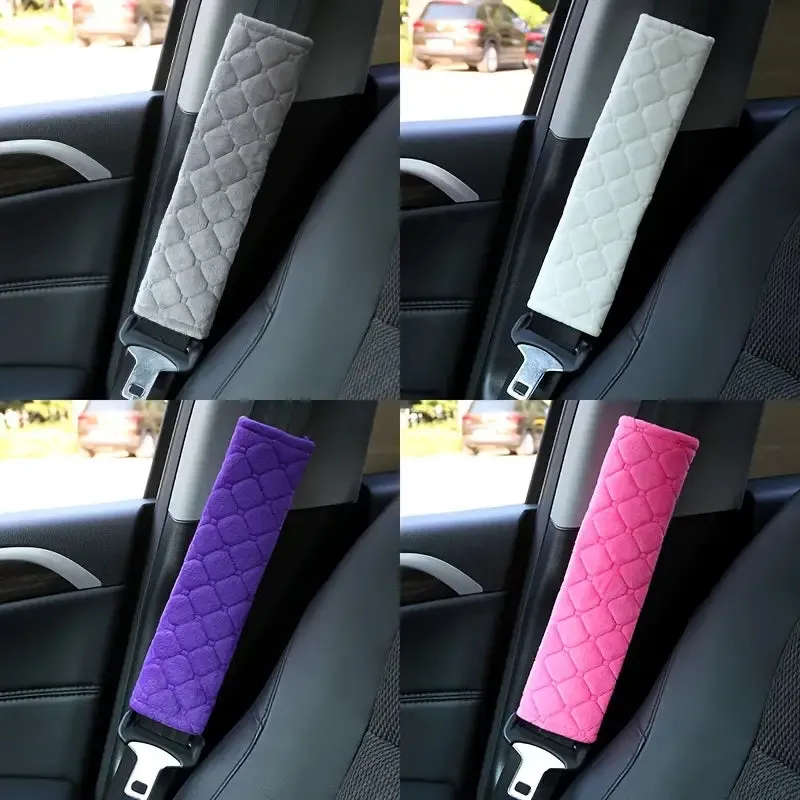 2-Pack: ComfortMax Padded Seat Belt Covers - Universal Fit