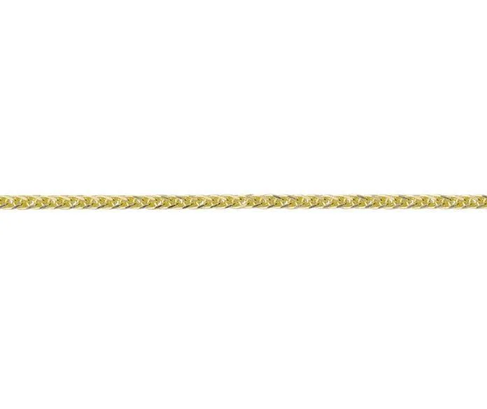 20" 18ct Yellow Gold Filed Spiga Chain