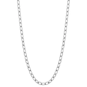 24" necklace in 18K white gold