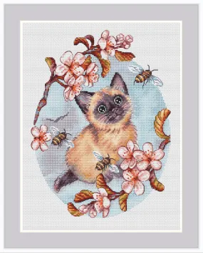 A kitten named Gav - PDF Cross Stitch Pattern