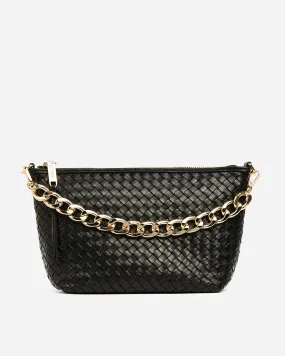 AGNES BAG | Black Weave