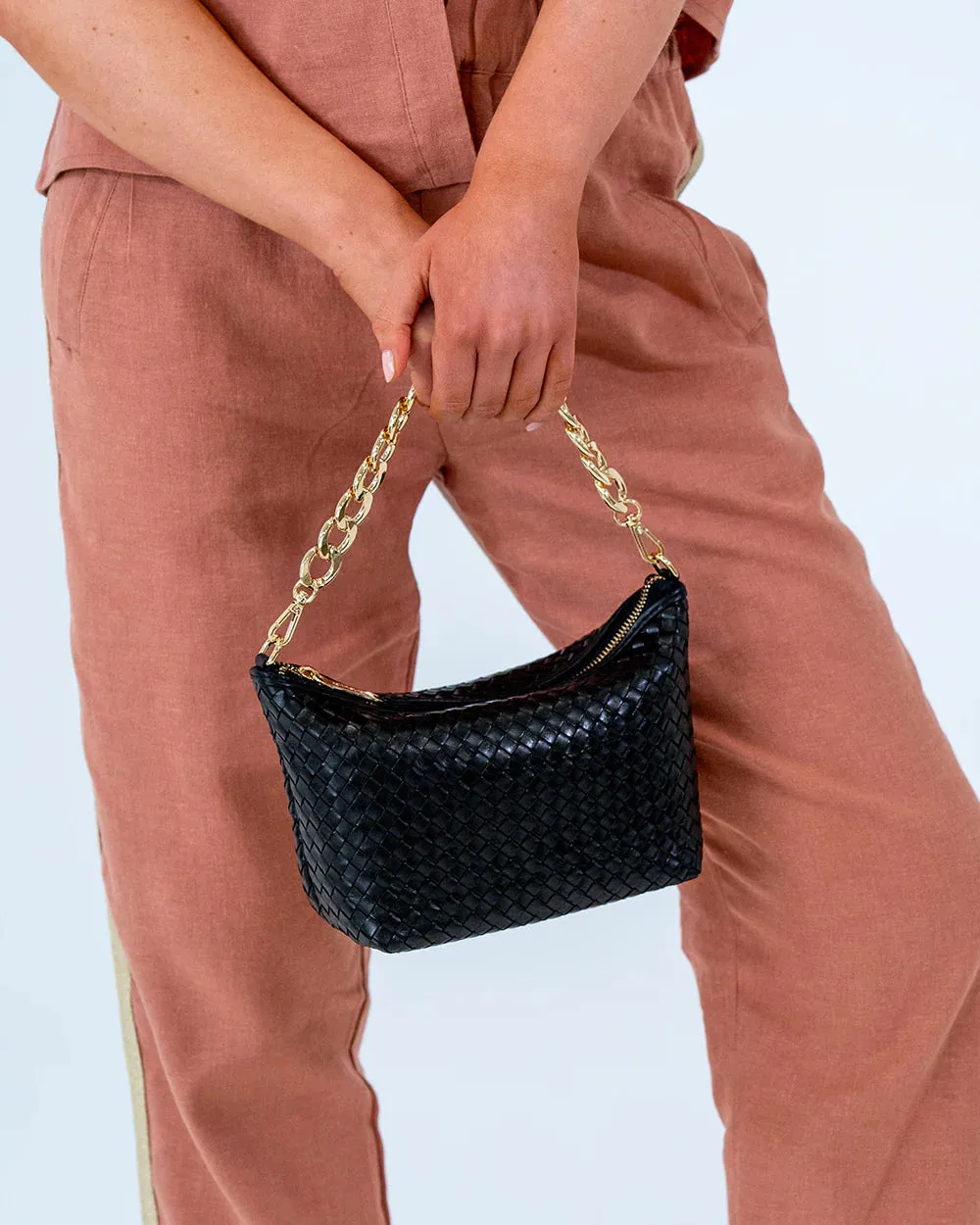 AGNES BAG | Black Weave