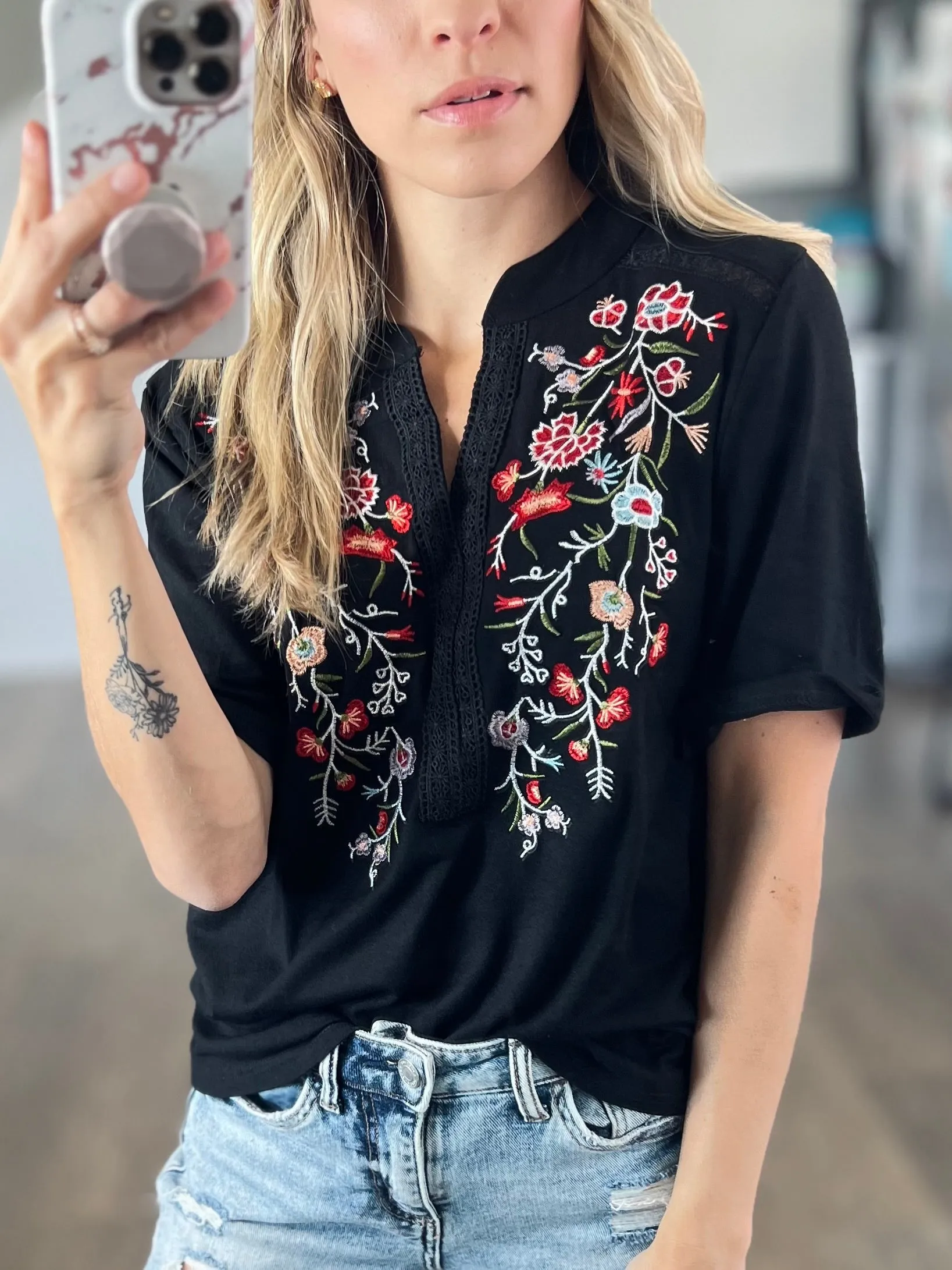 Amelia Embroidered Top