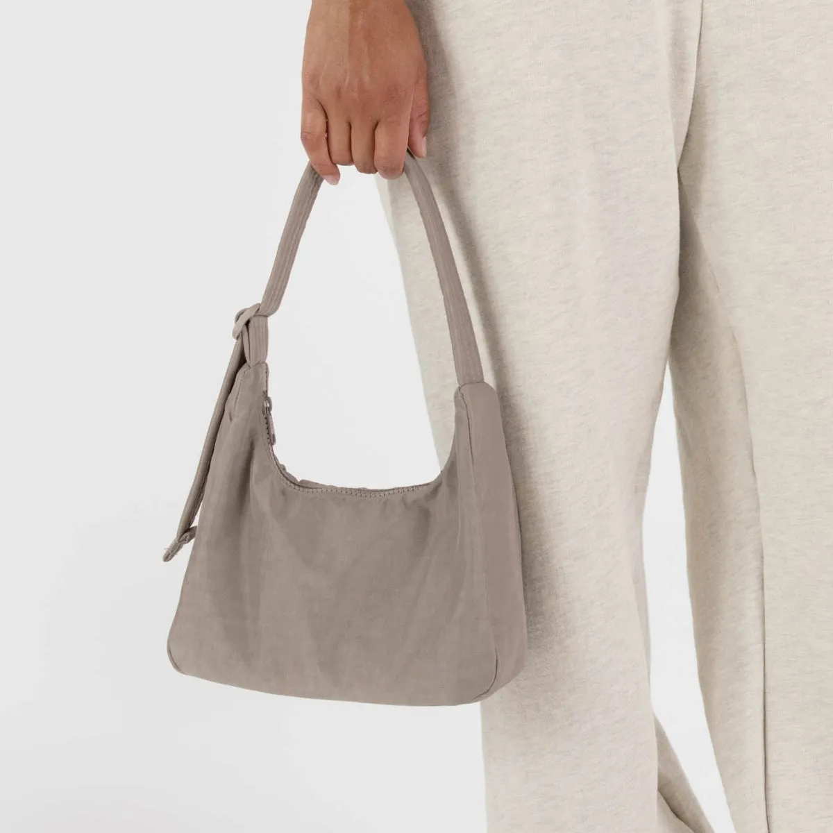 Baggu Mini Nylon Shoulder Bag in Dove