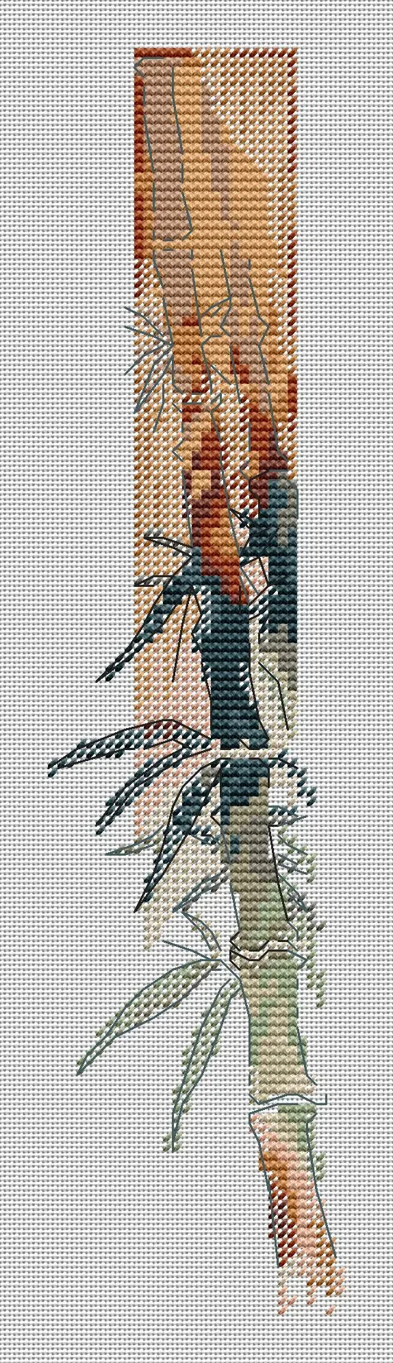 Bamboo - PDF Cross Stitch Pattern