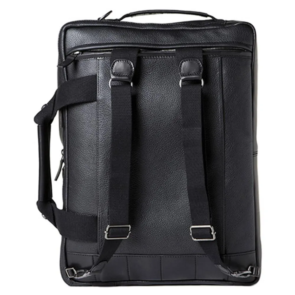 Barber Shop "Undercut" Convertible Camera Bag (Grained Leather, Black)