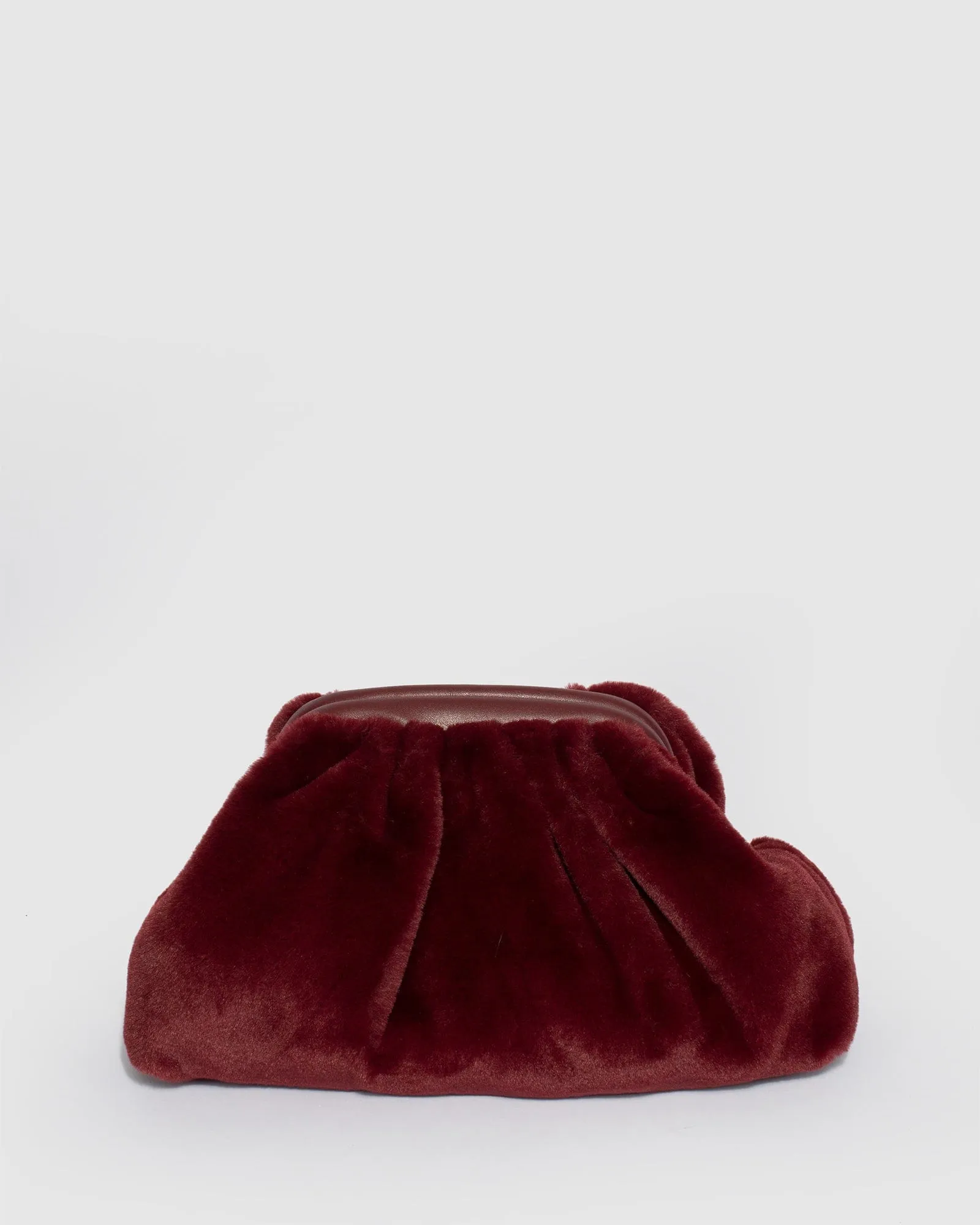 Berry Claire Fur Shoulder Bag