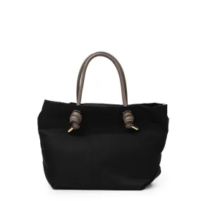 BIANCA-S Black X Taupe 2 Ways Tote