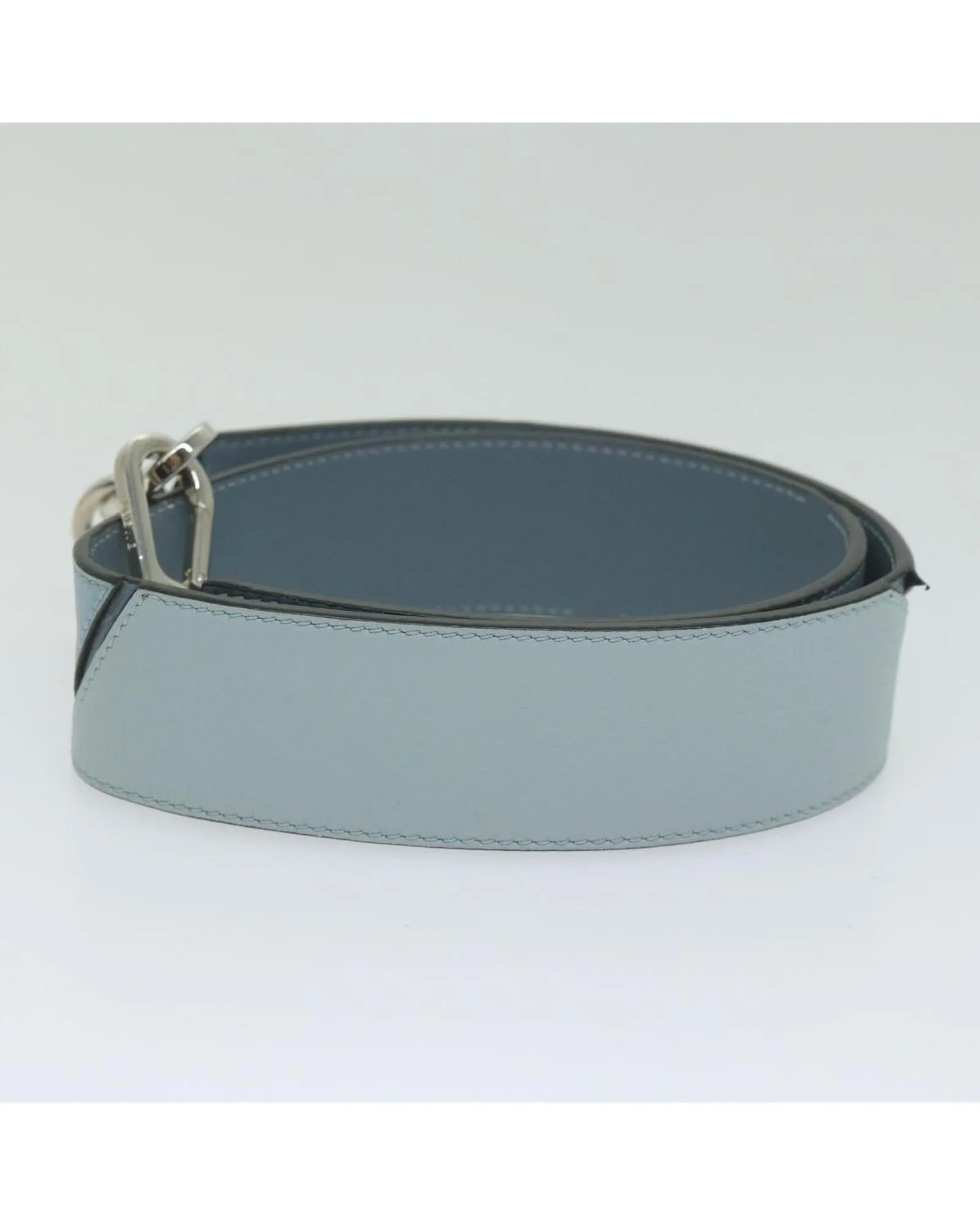 Blue Leather Shoulder Strap for Puzzle Bag by LOEWE