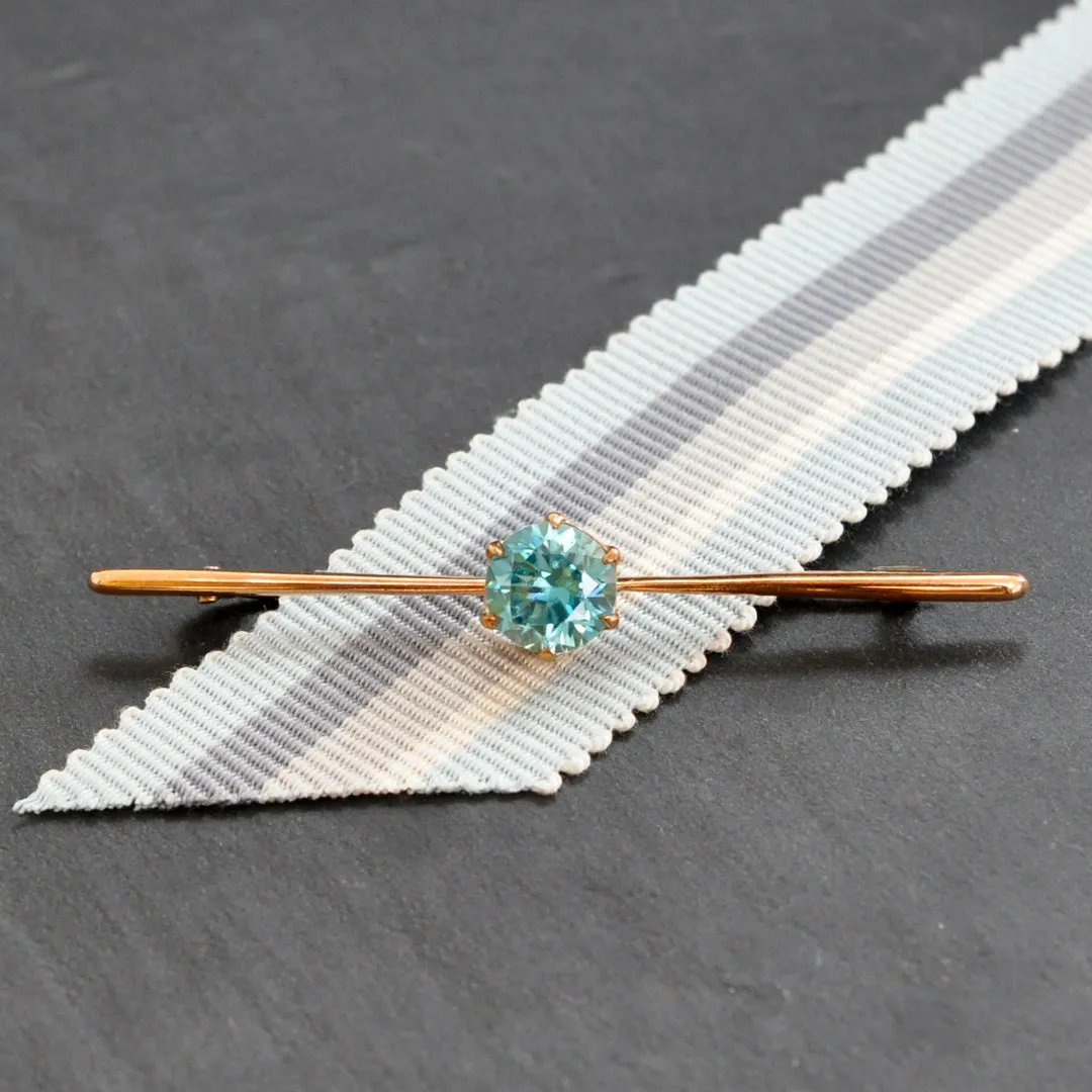 Blue Zircon Stock Pin