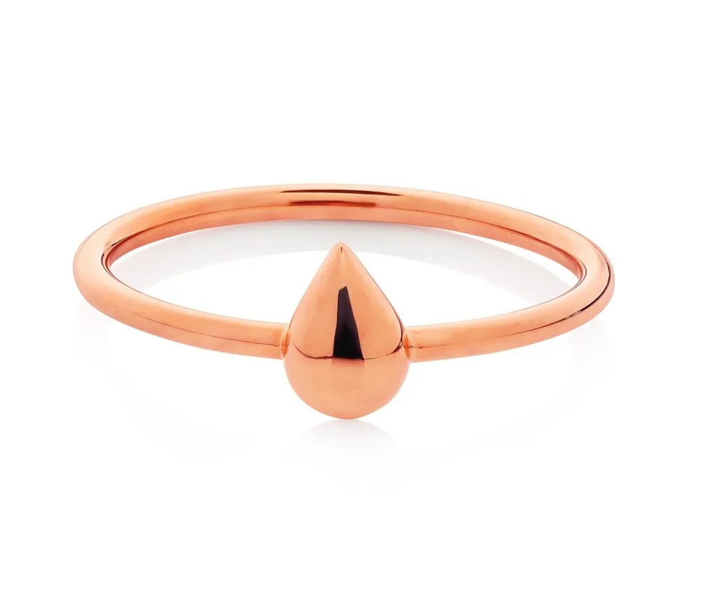 Boh Runga Droplet Ring - 9ct Rose Gold, Size M