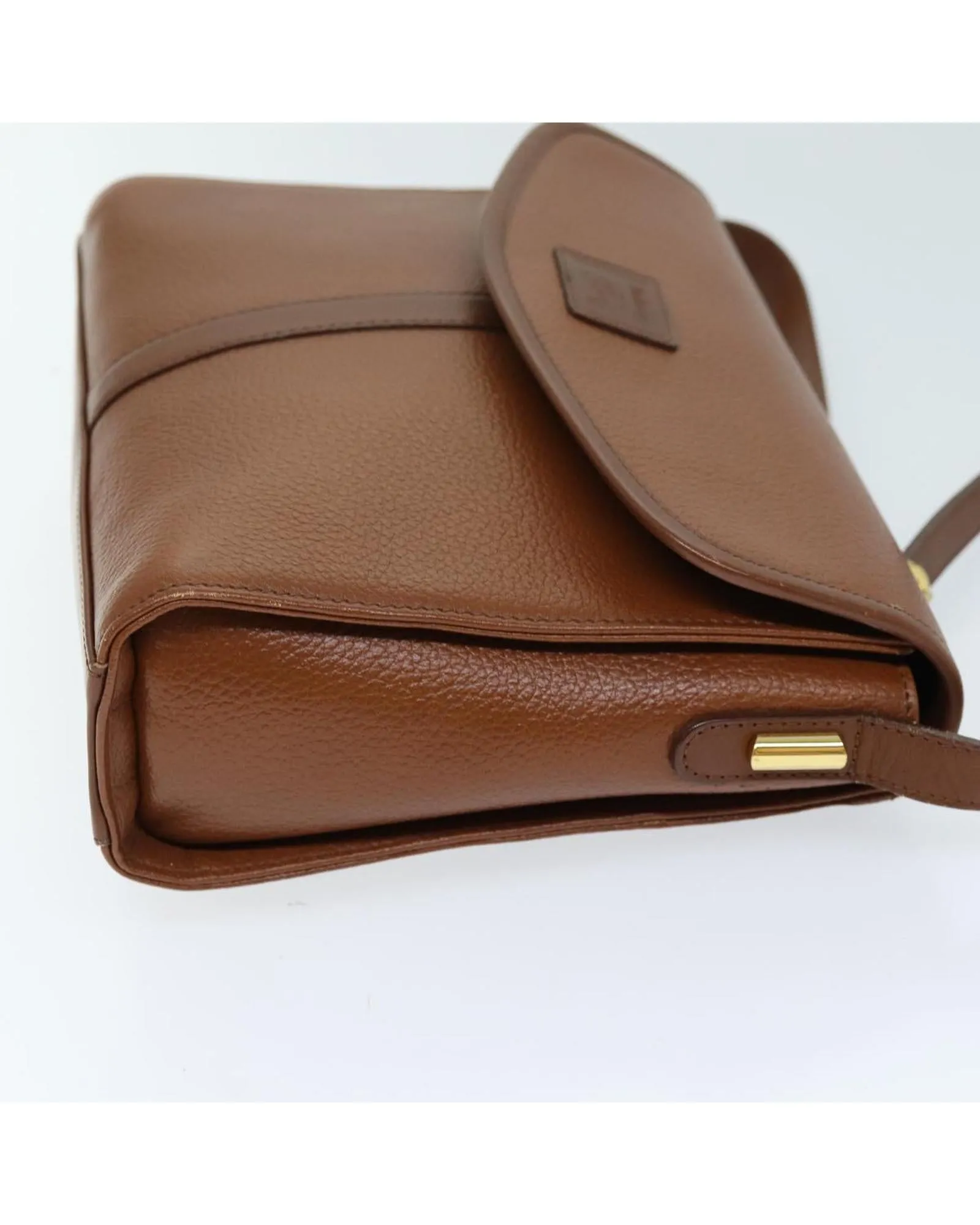 Brown Leather Shoulder Bag by Burberrys