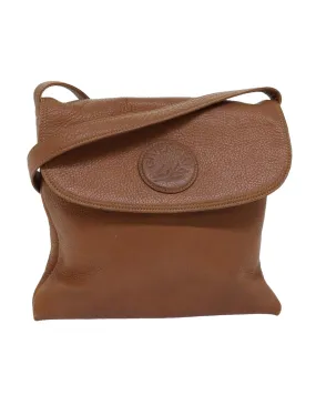 Brown Leather Shoulder Bag with Adjustable Strap