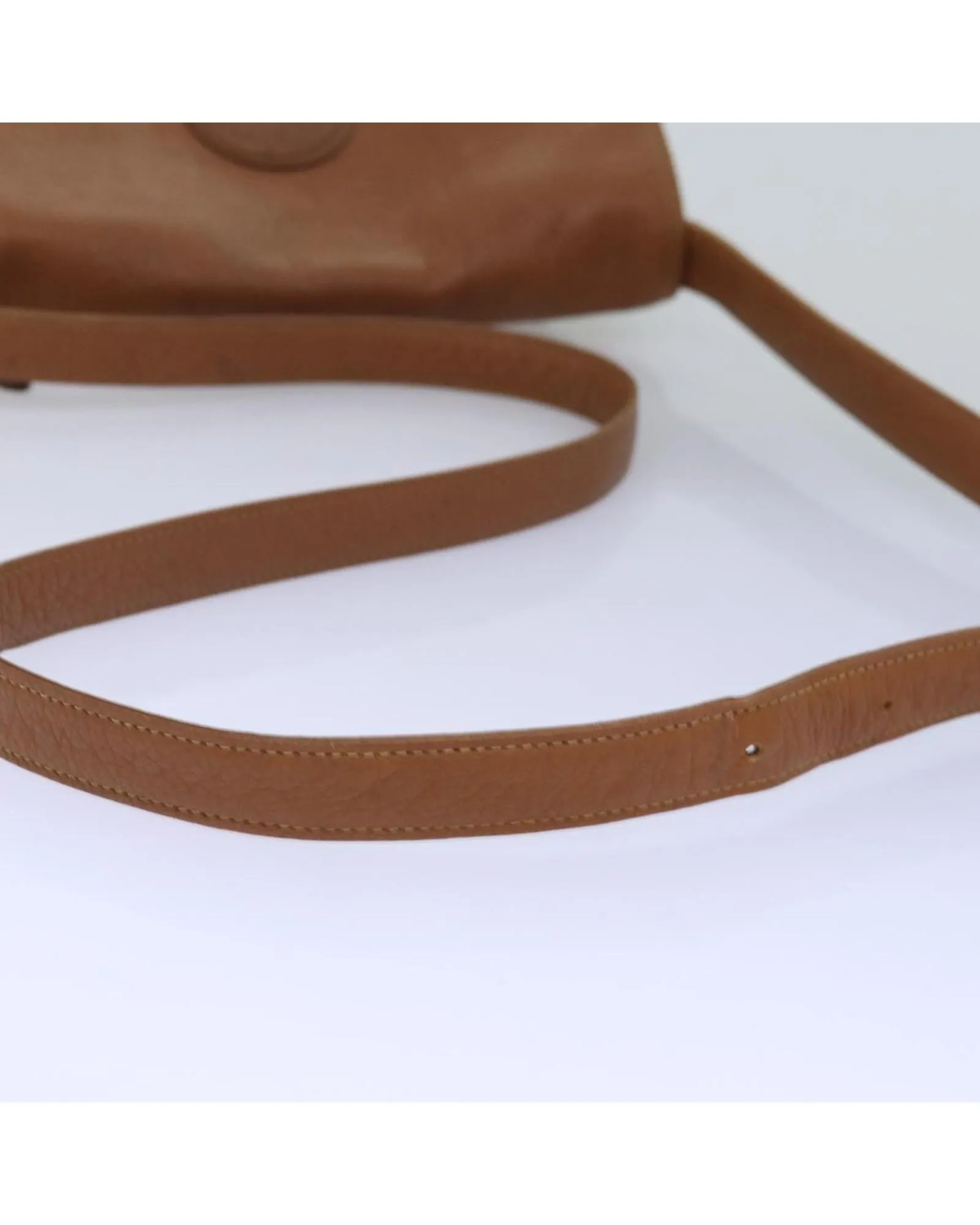 Brown Leather Shoulder Bag with Adjustable Strap