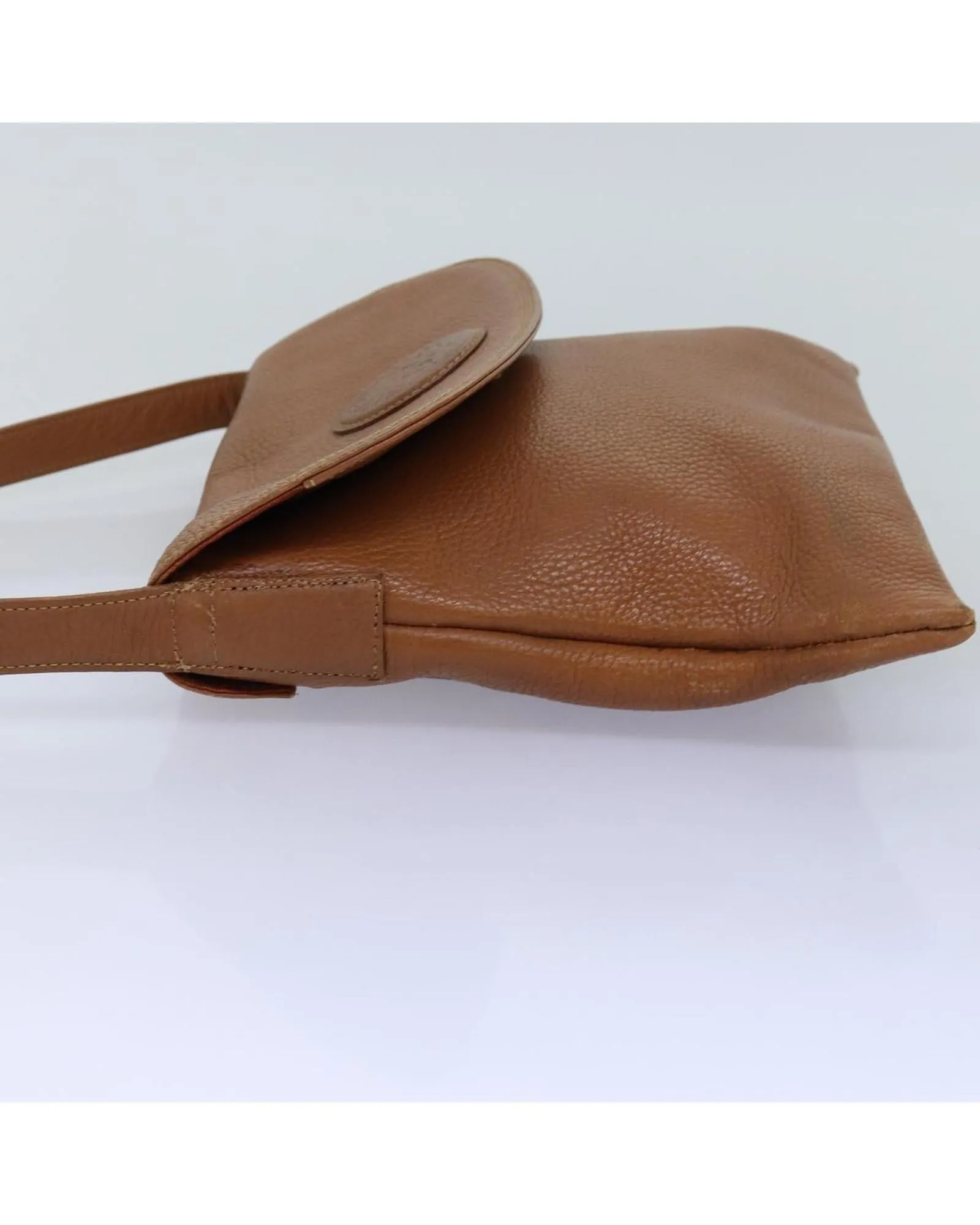 Brown Leather Shoulder Bag with Adjustable Strap