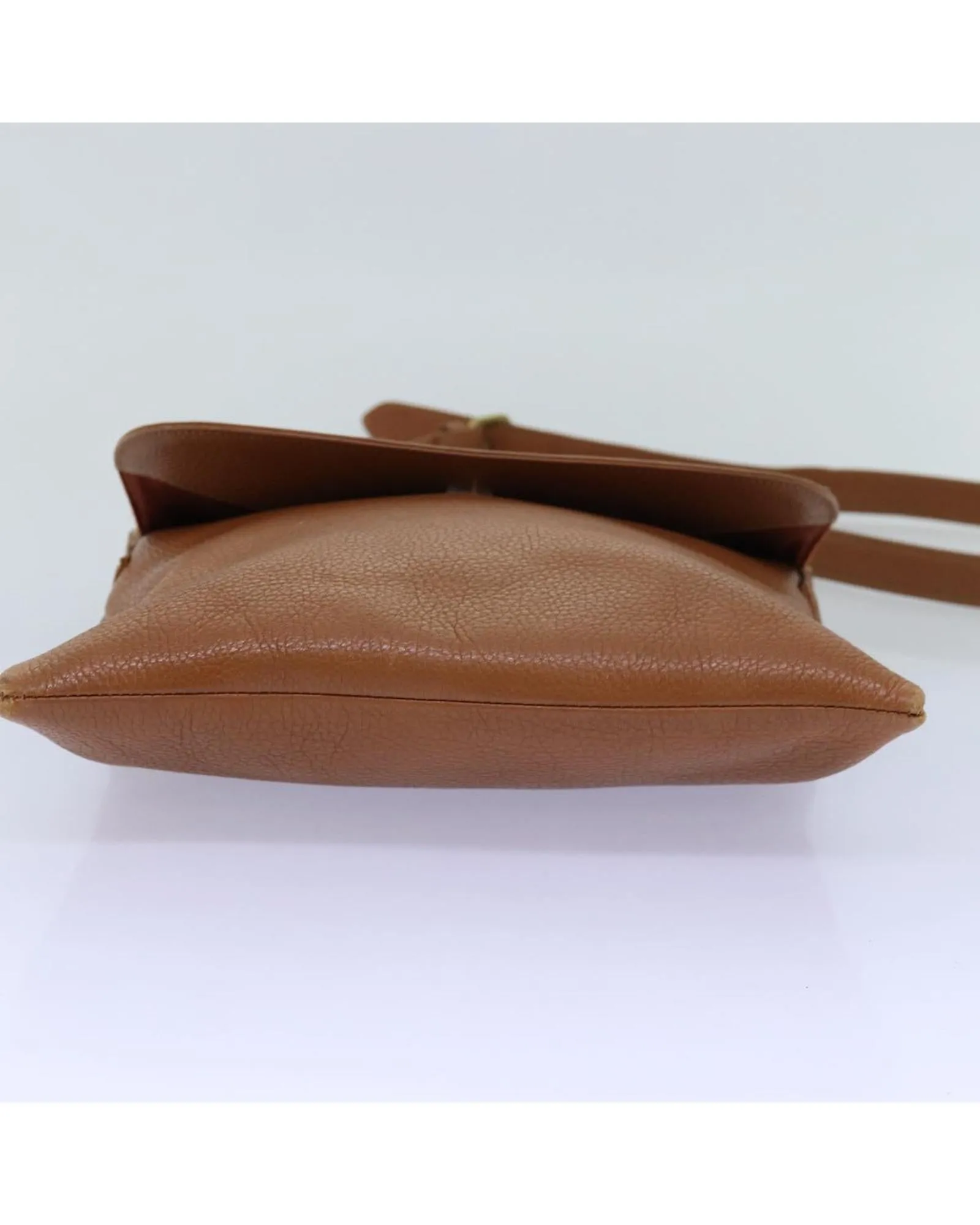 Brown Leather Shoulder Bag with Adjustable Strap