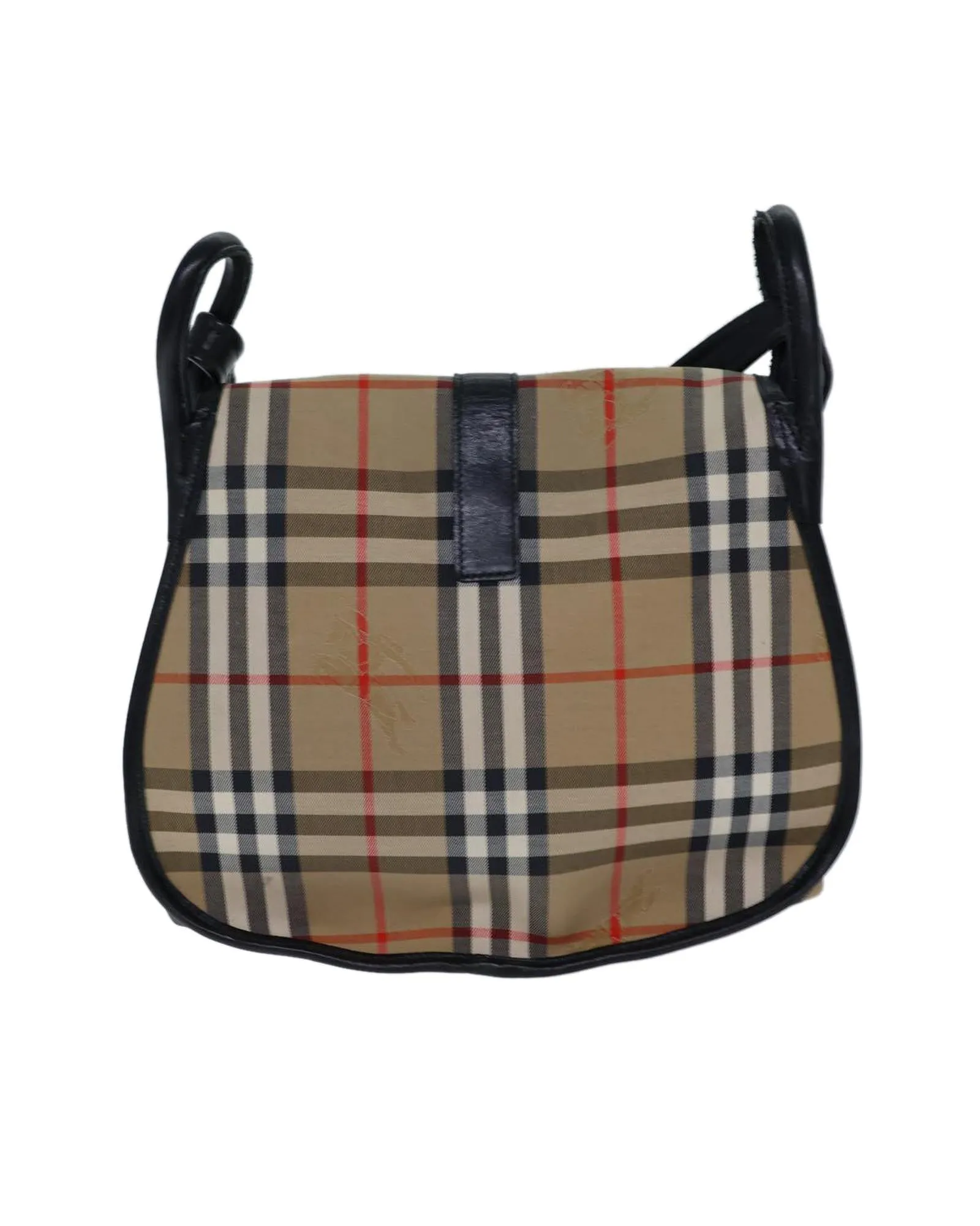 Canvas Shoulder Bag with Nova Check Pattern by Burberrys