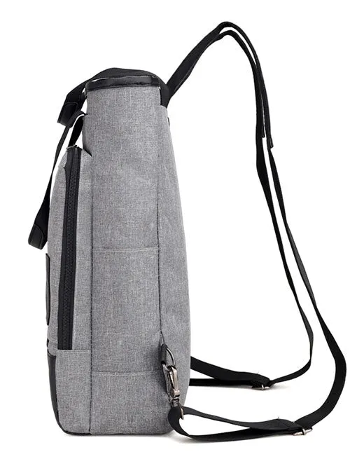 Casual Color Block Top Handle Backpack