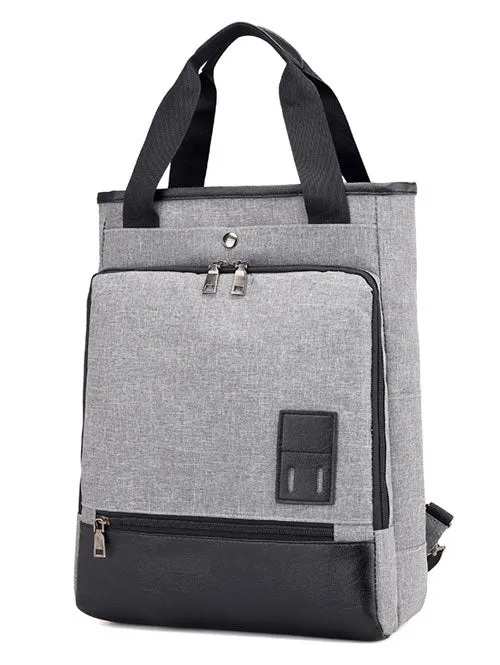 Casual Color Block Top Handle Backpack