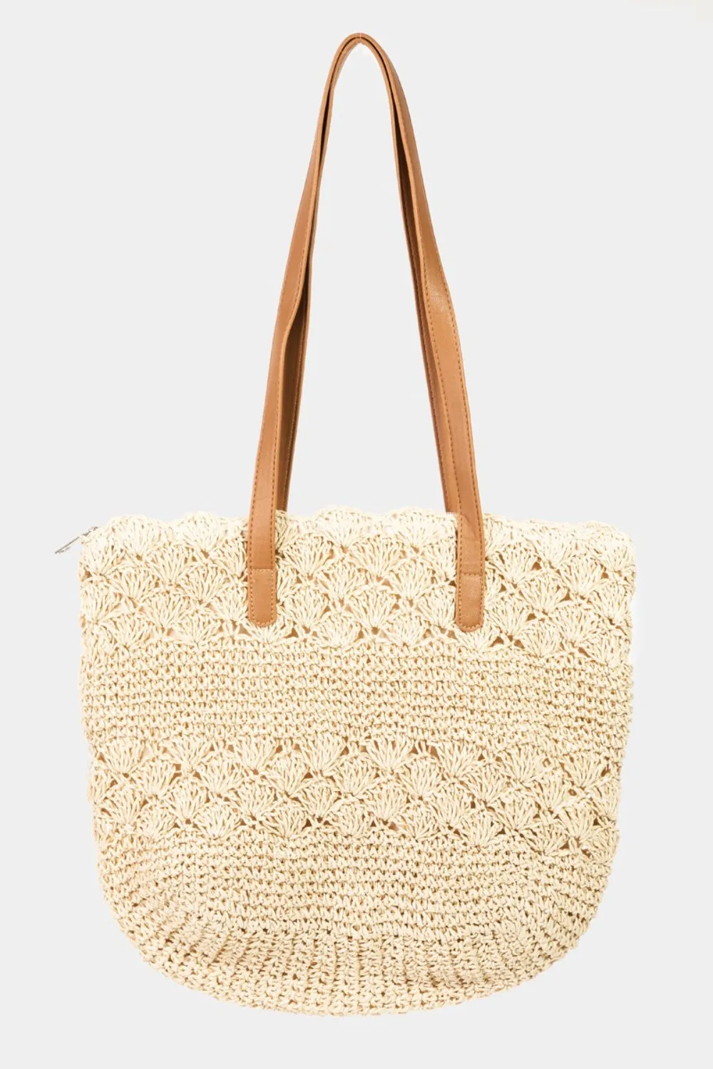 Charmer Straw Braided Tote Bag