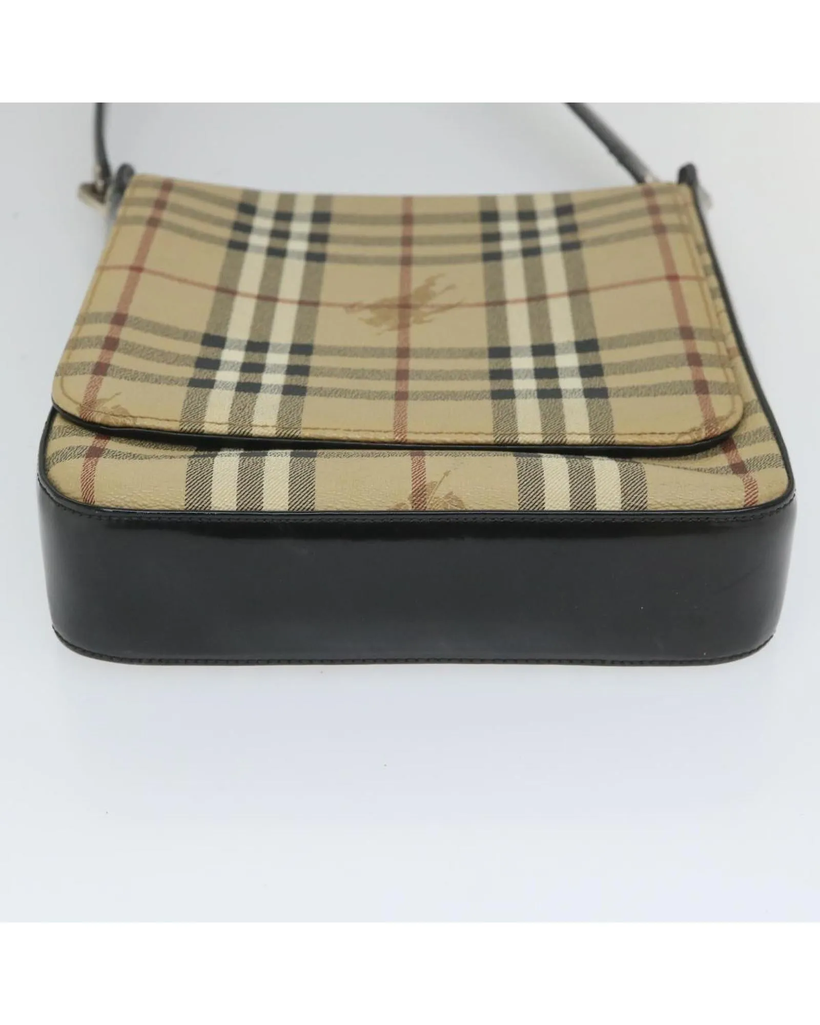 Checkered Shoulder Bag in PVC Leather