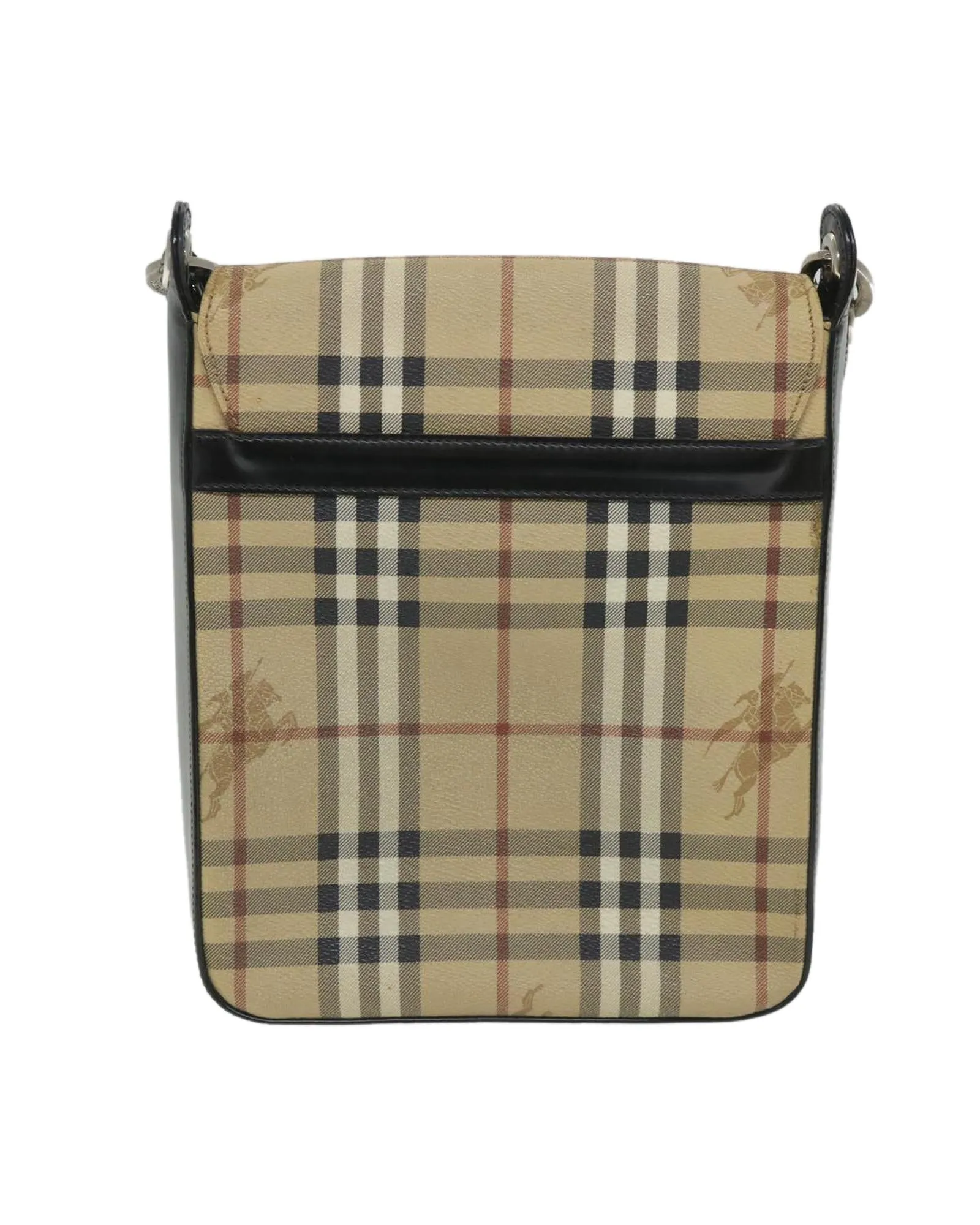 Checkered Shoulder Bag in PVC Leather