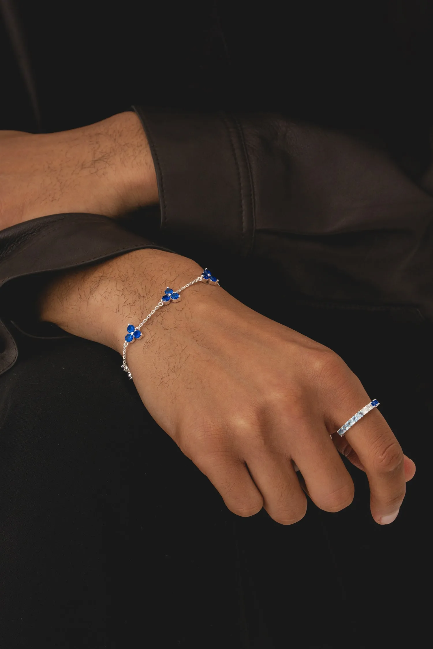 Como Link Bracelet - Silver Sapphire