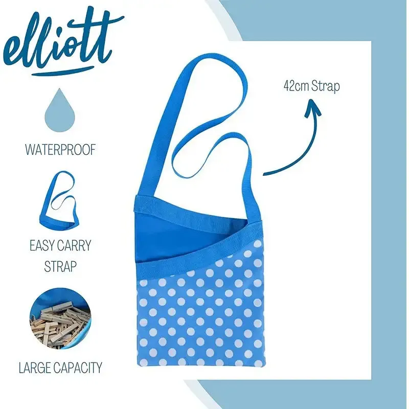 Elliot’s Peg Bag with Shoulder Strap - Polkadots