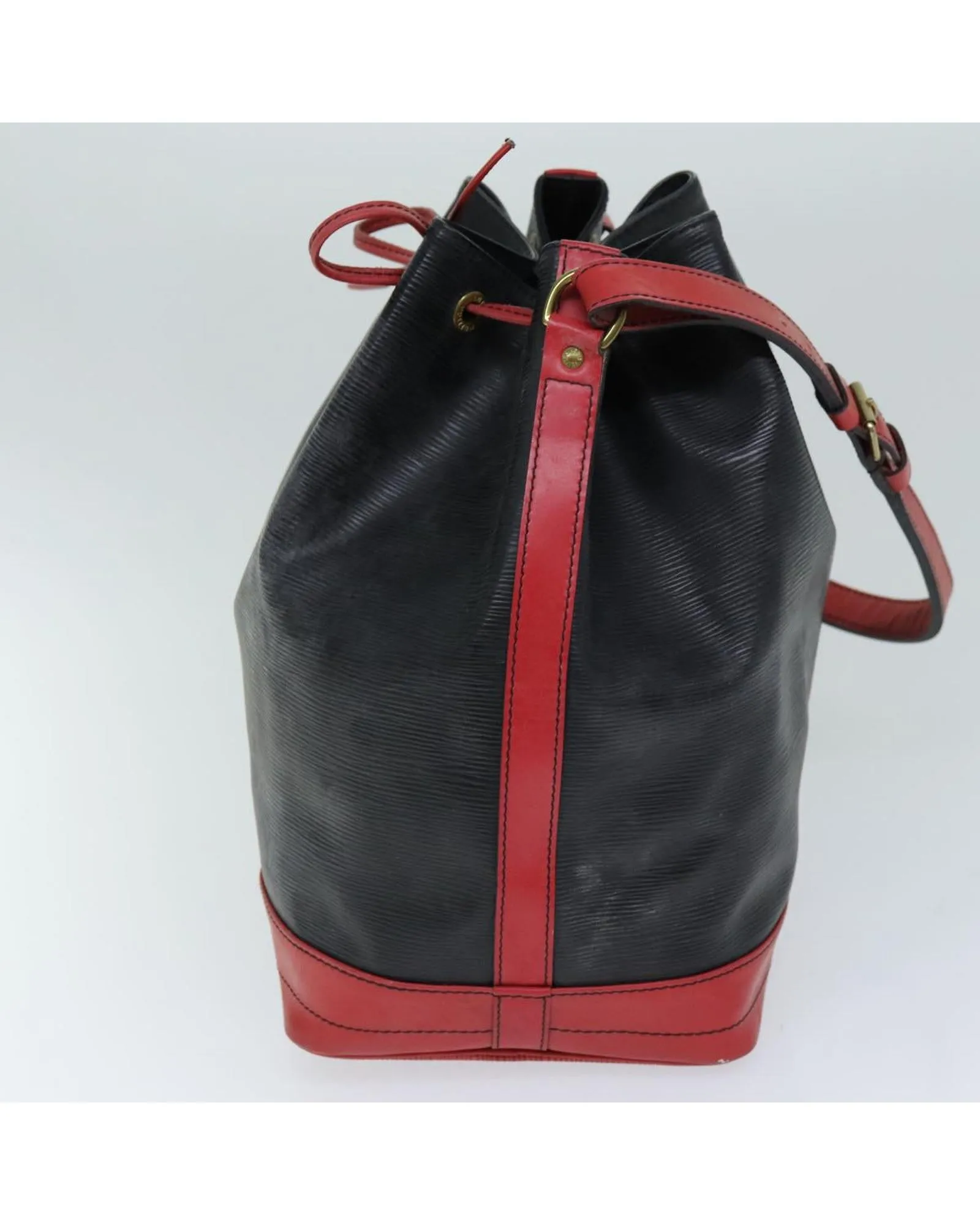 Epi Leather Shoulder Bag with Shoulder Drop