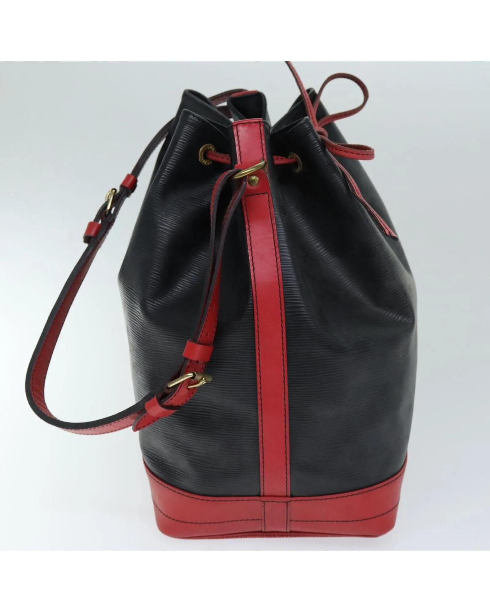 Epi Leather Shoulder Bag with Shoulder Drop