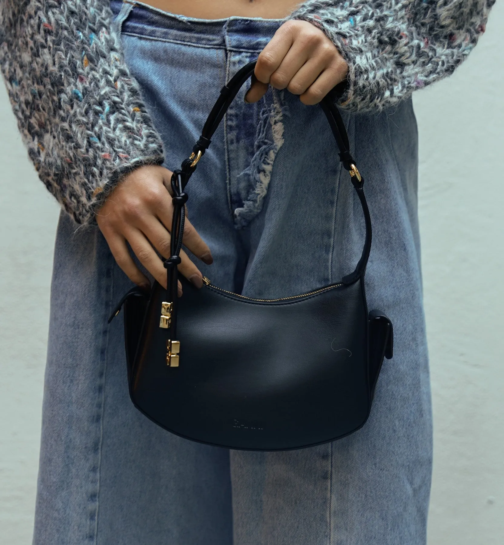 GANNI Black Shoulder Bag