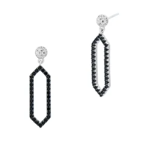 Industrial Finish Honeycomb Drop Earrings - Limited Edition