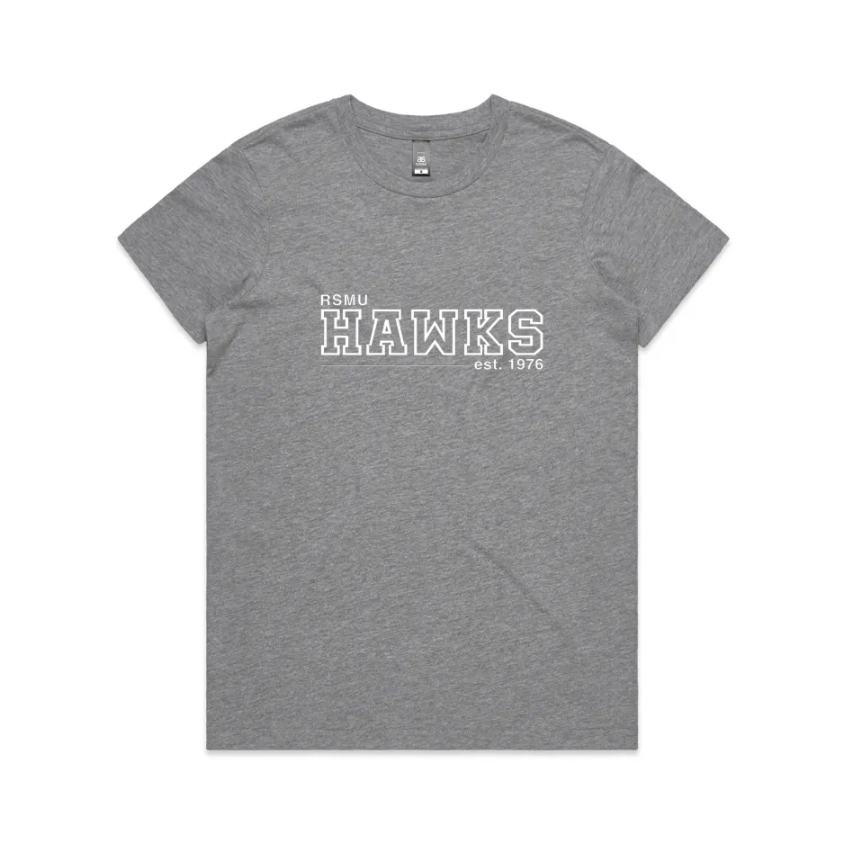 Kids HAWKS Tee - Grey Marle (Unisex Fit)