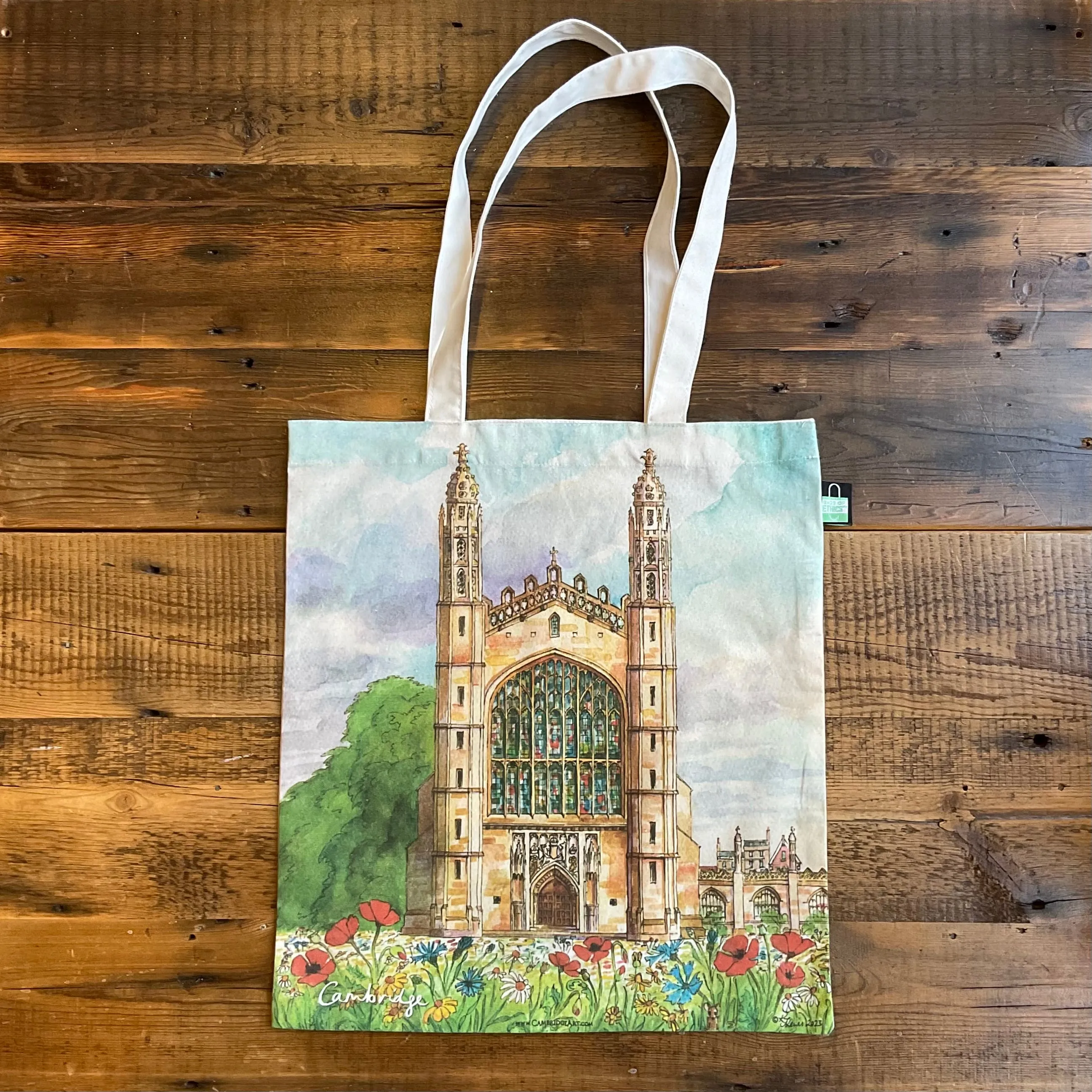 King's College Wildflower Meadow Tote Bag