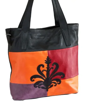 Large Siena Tote Bag - Spacious Genuine Leather Bag With Zippered Closure