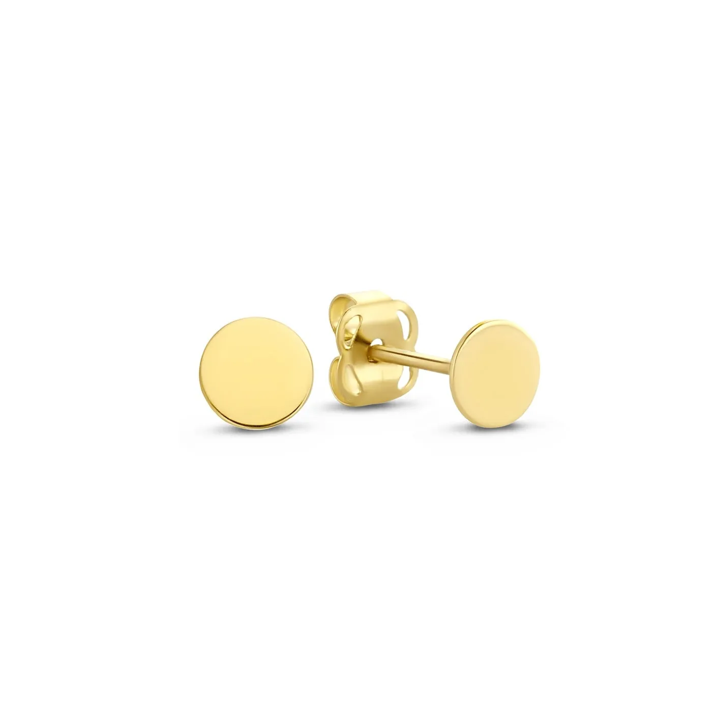 Le Marais Jeanne 14 karat gold ear studs with coin