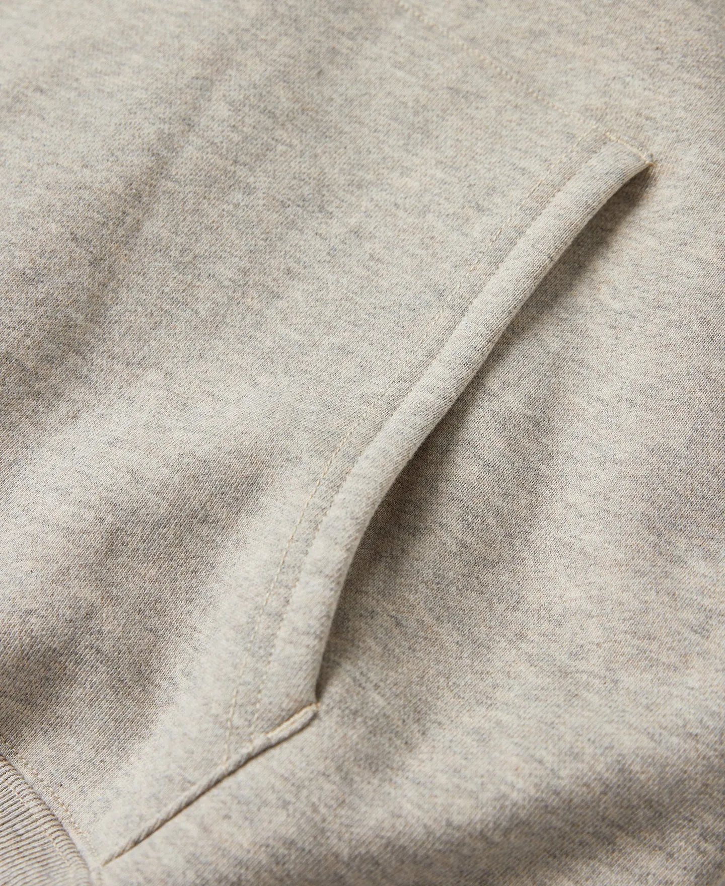 Lot 114 1950s Drop Shoulder Hoodie - Beige Gray