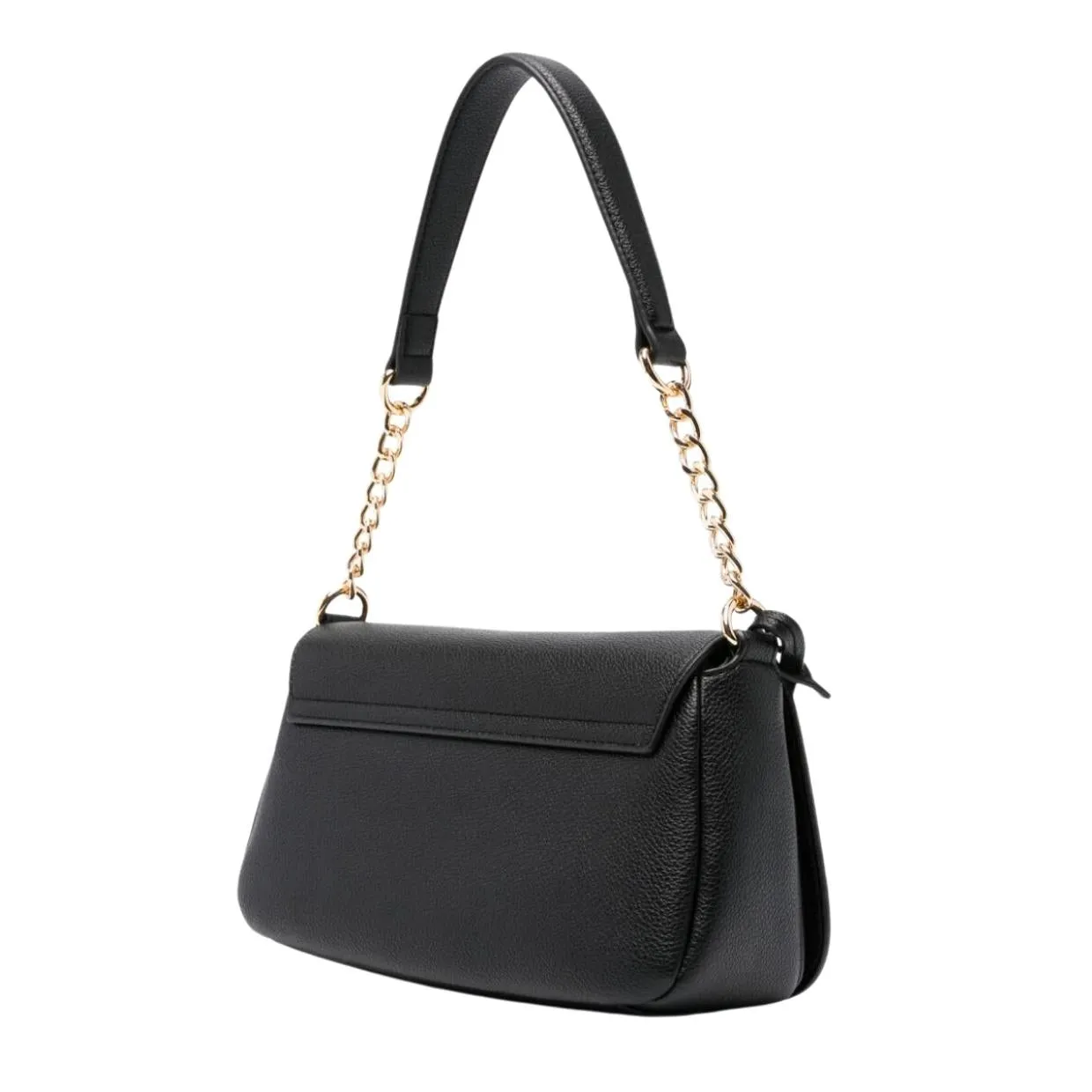 Love Moschino Gold-Tone Logo Black Shoulder Bag