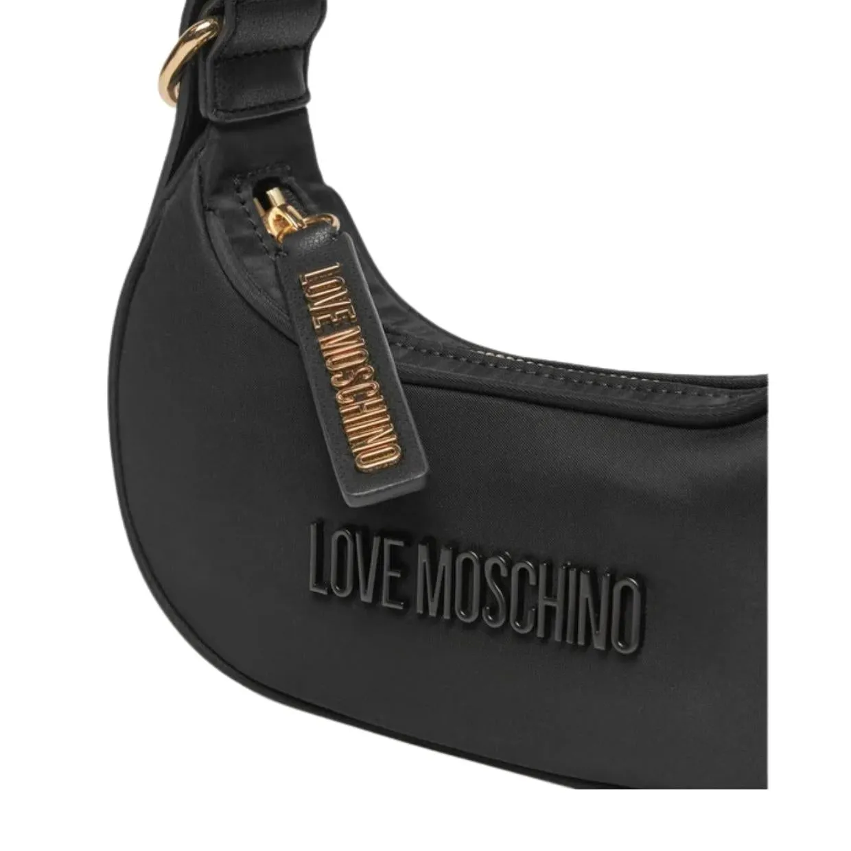 Love Moschino Logo Lettering Black Shoulder Bag