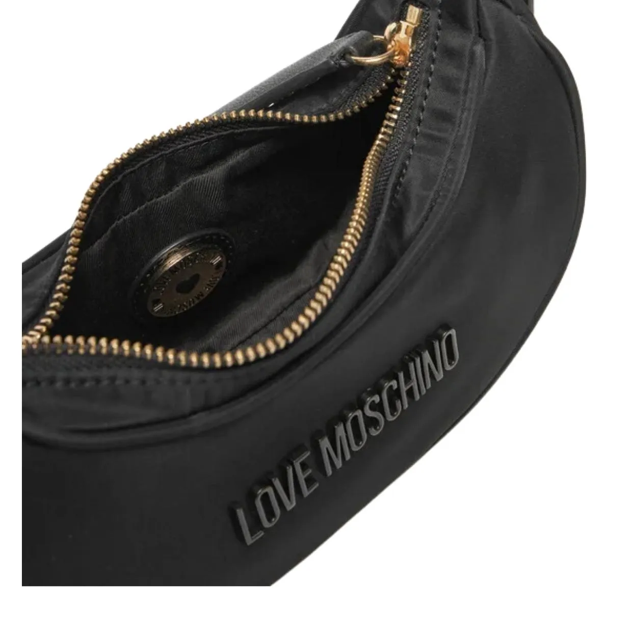 Love Moschino Logo Lettering Black Shoulder Bag