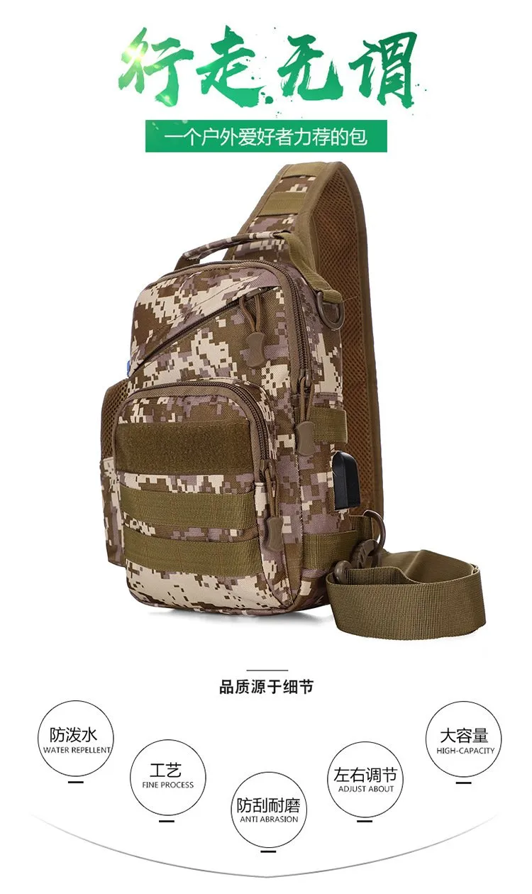 Men's Messenger bag sports camouflage shoulder bag