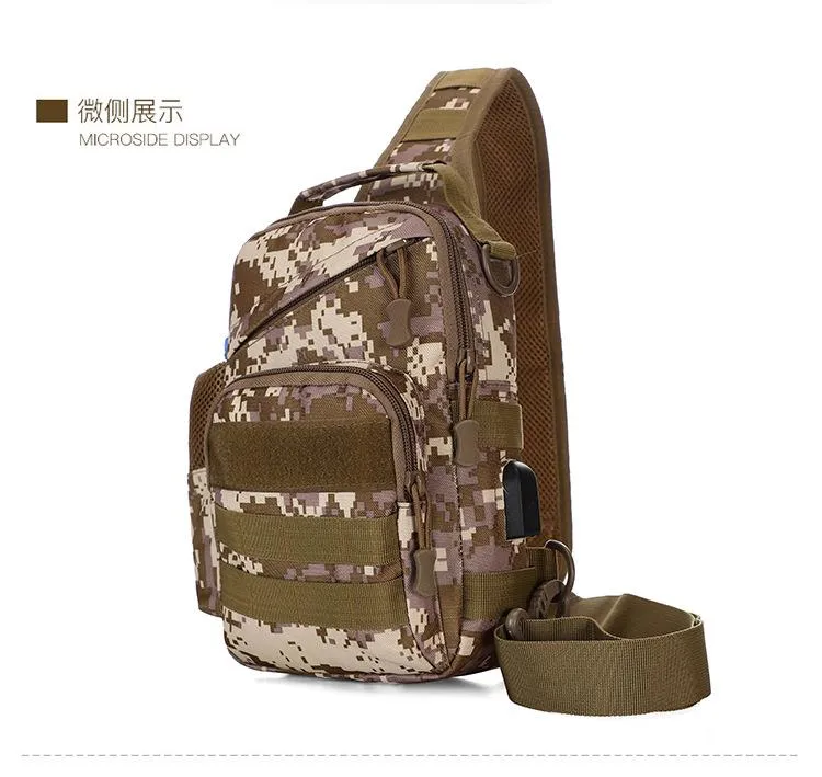 Men's Messenger bag sports camouflage shoulder bag