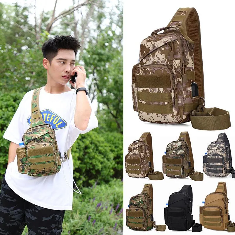 Men's Messenger bag sports camouflage shoulder bag