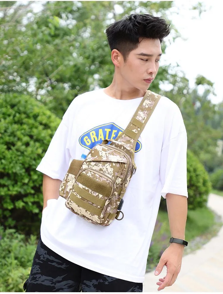 Men's Messenger bag sports camouflage shoulder bag