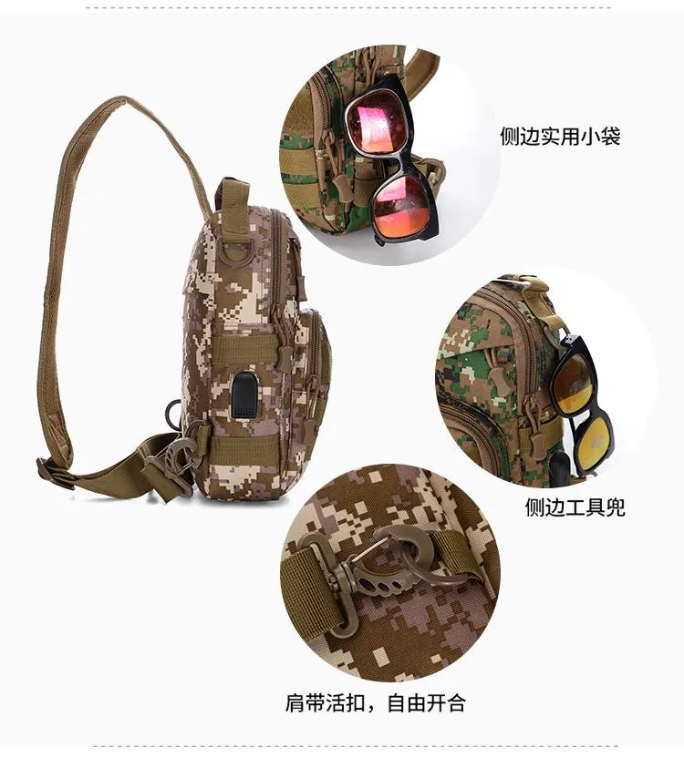 Men's Messenger bag sports camouflage shoulder bag