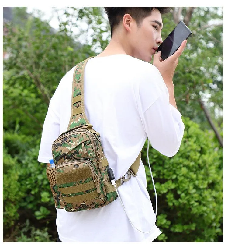 Men's Messenger bag sports camouflage shoulder bag