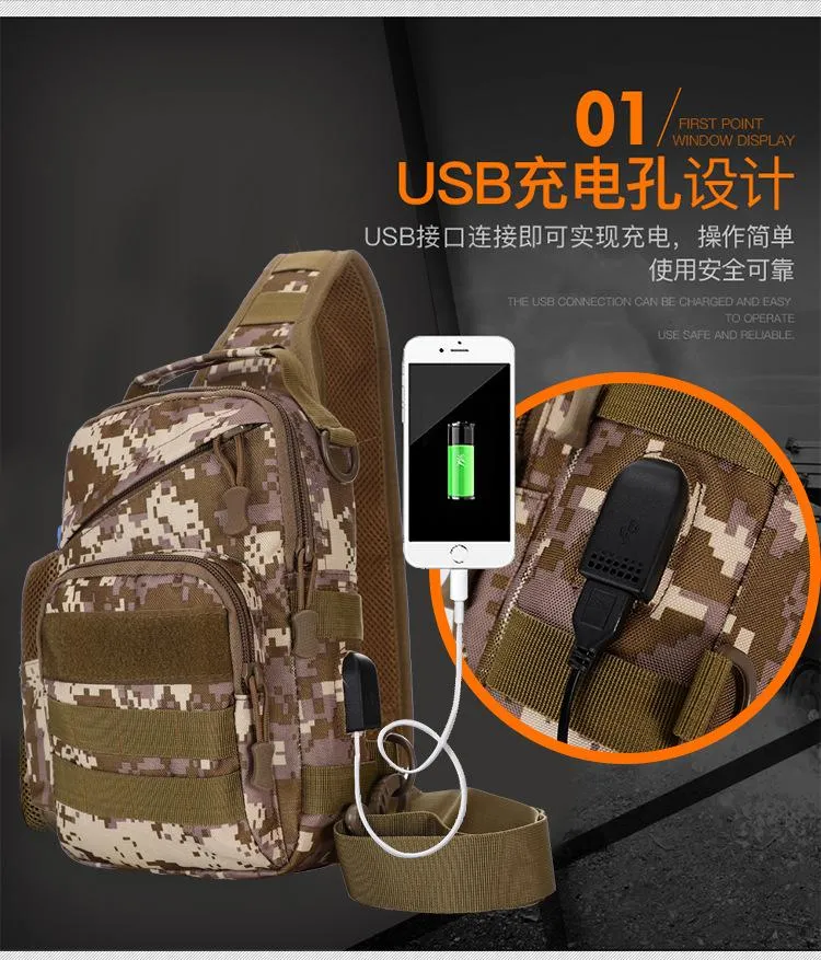 Men's Messenger bag sports camouflage shoulder bag